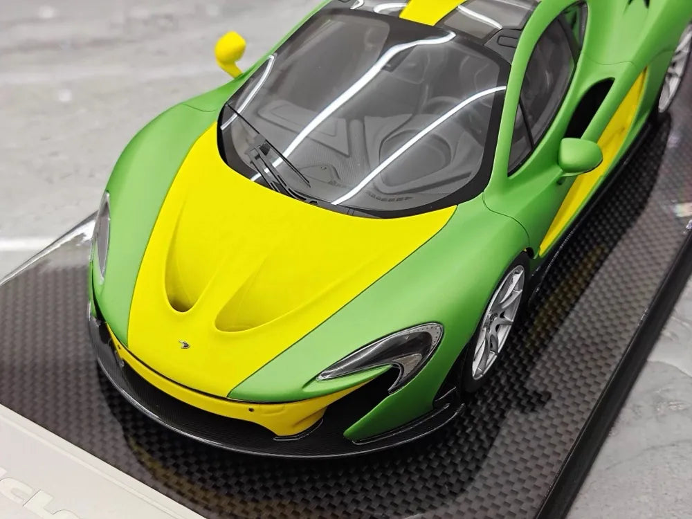 [Dino Model] 1:18 McLaren 2013 P1 Green & Yellow Model Car Resin