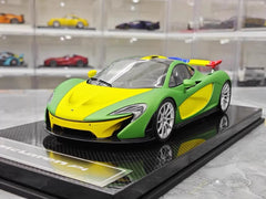[Dino modello] 1:18 McLaren 2013 P1 verde & giallo modellino di auto resina