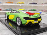 [Dino Model] 1:18 McLaren 2013 P1 Green & Yellow Model Car Resin