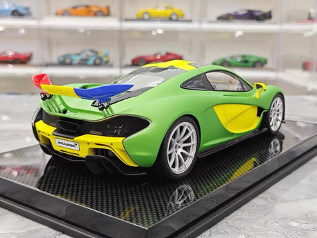 [Dino Model] 1:18 McLaren 2013 P1 Green & Yellow Model Car Resin