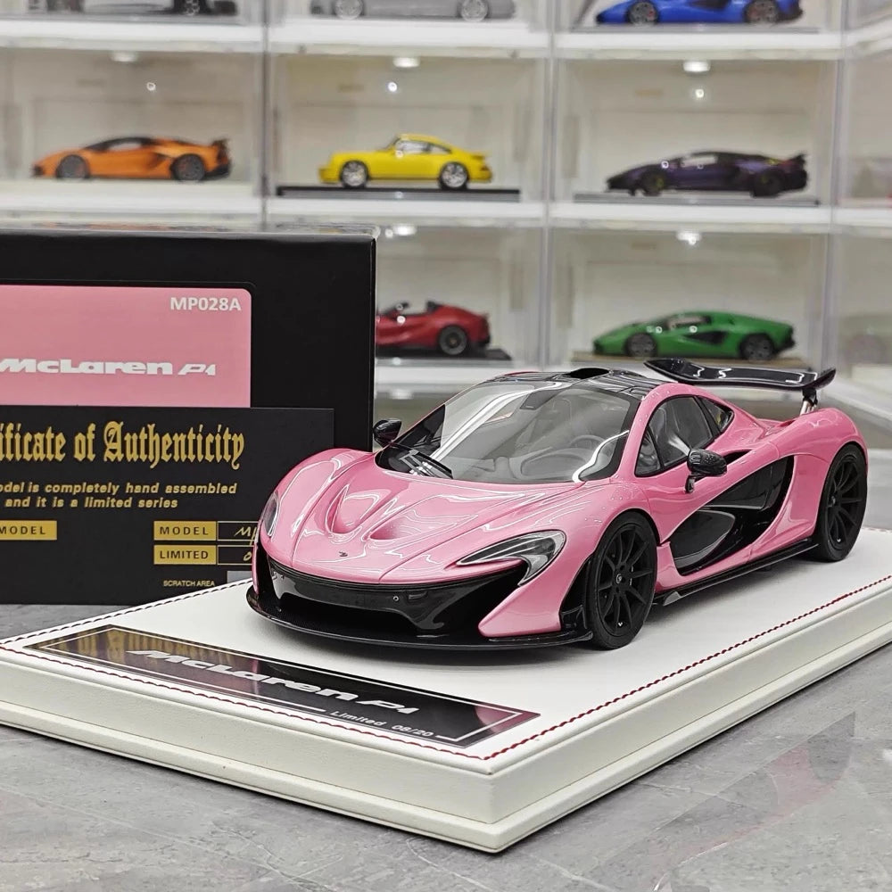 [Dino modello] 1:18 McLaren 2013 P1 rosa modellino di auto resina