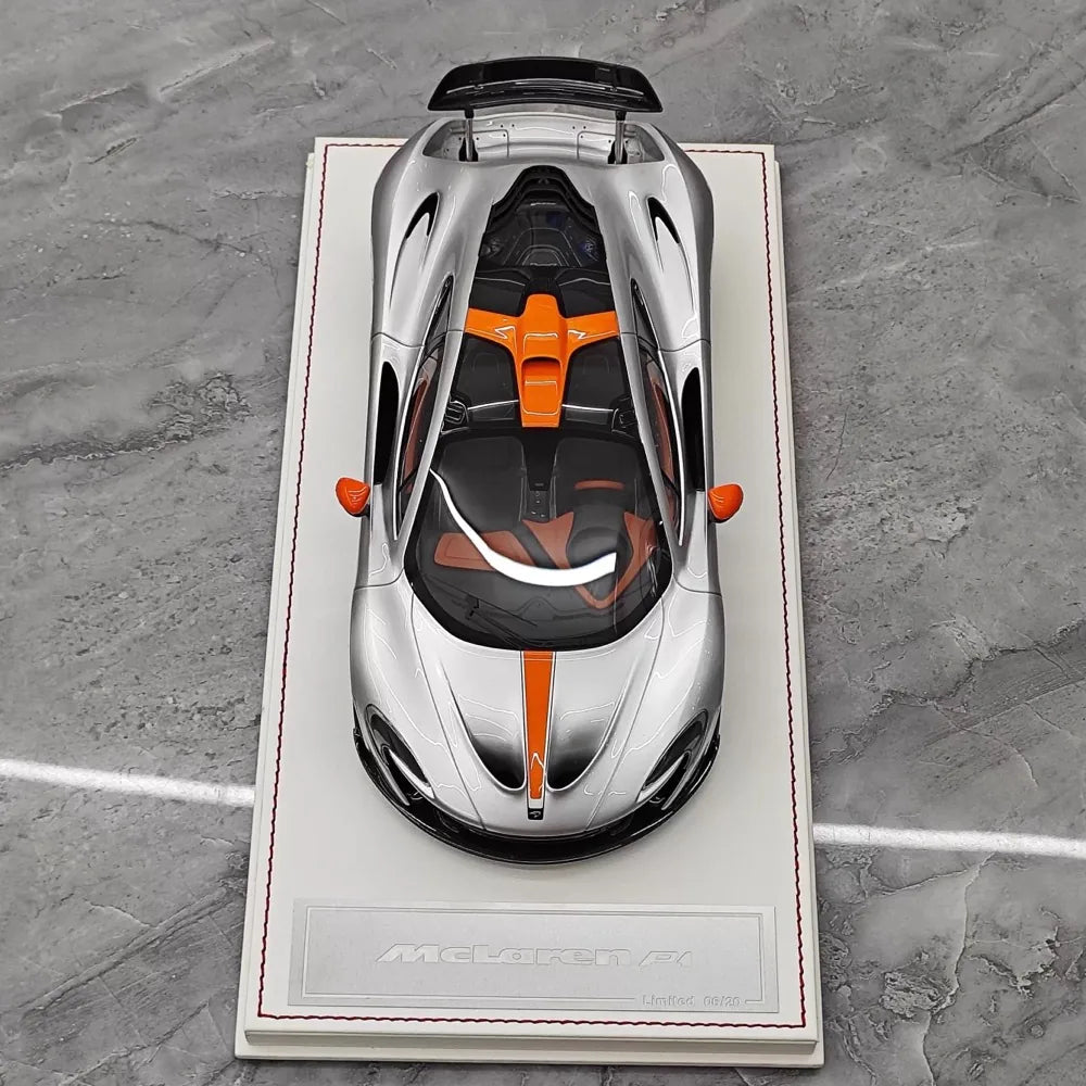 [Dino Model] 1:18 McLaren 2013 P1 Silver Model Car Resin