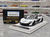 [Dino Model] 1:18 McLaren 2013 P1 White & Blue Model Car Resin