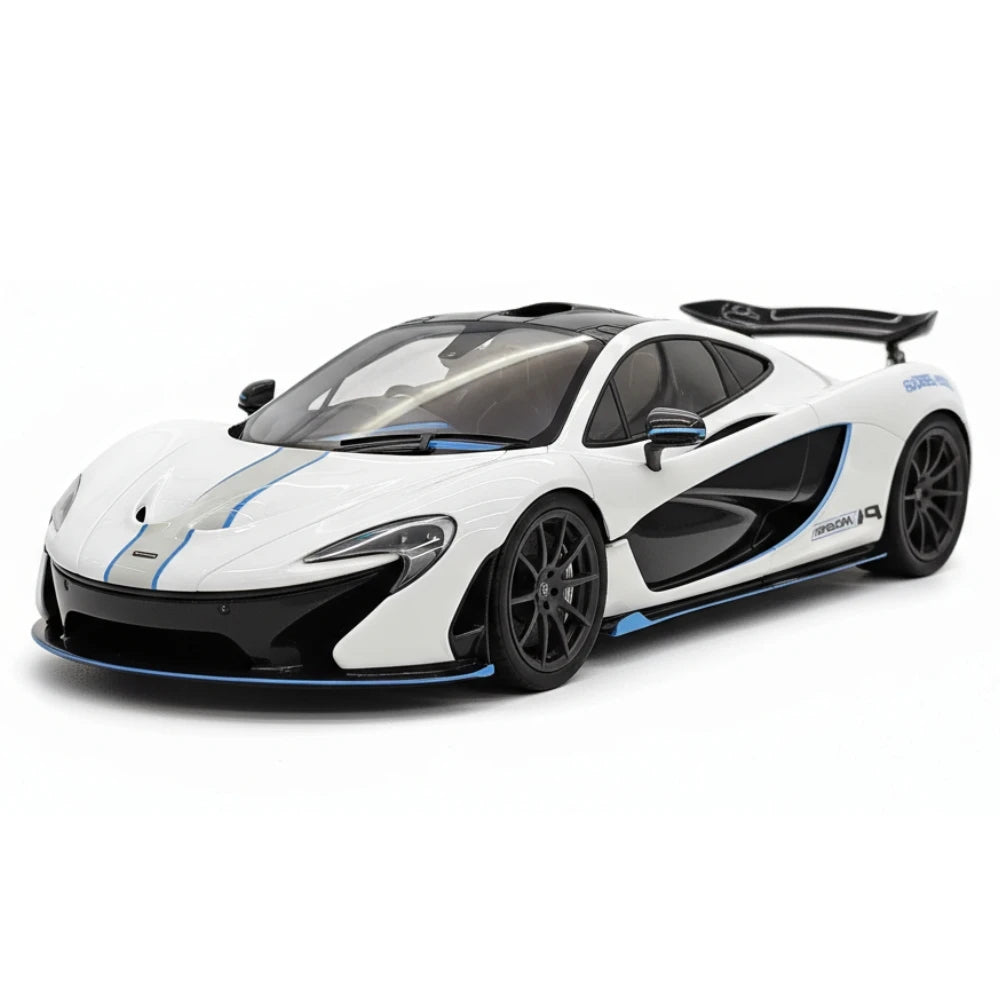 [Dino modello] 1:18 McLaren 2013 P1 bianco & blu modellino di auto resina