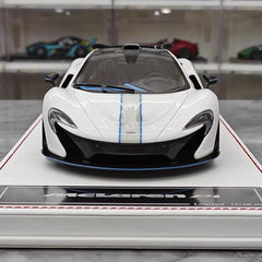 [Dino modello] 1:18 McLaren 2013 P1 bianco & blu modellino di auto resina