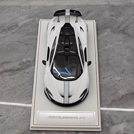 [Dino Model] 1:18 McLaren 2013 P1 White & Blue Model Car Resin