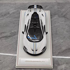 [Dino modello] 1:18 McLaren 2013 P1 bianco & blu modellino di auto resina