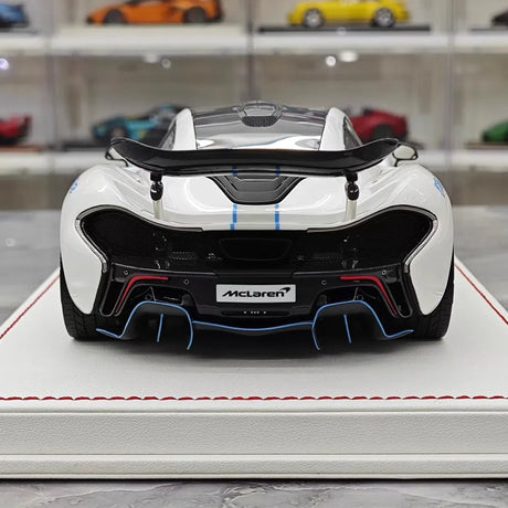 [Dino Model] 1:18 McLaren 2013 P1 White & Blue Model Car Resin
