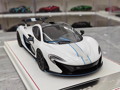 [Dino Model] 1:18 McLaren 2013 P1 White & Blue Model Car Resin
