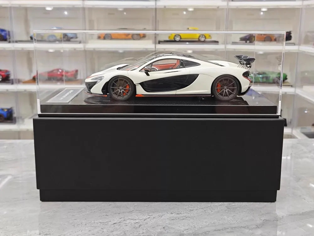 [Dino modello] 1:18 McLaren 2013 P1 bianco & arancione modellino di auto resina