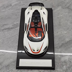 [Dino modello] 1:18 McLaren 2013 P1 bianco & arancione modellino di auto resina
