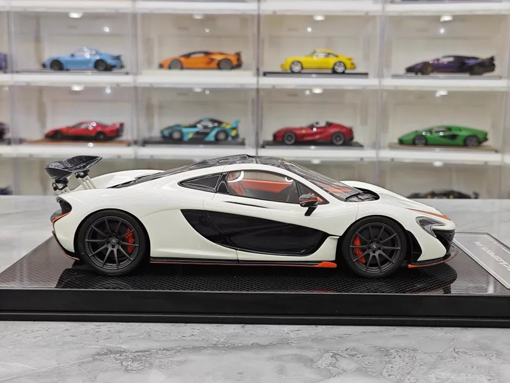 [Dino Model] 1:18 McLaren 2013 P1 White & Orange Model Car Resin