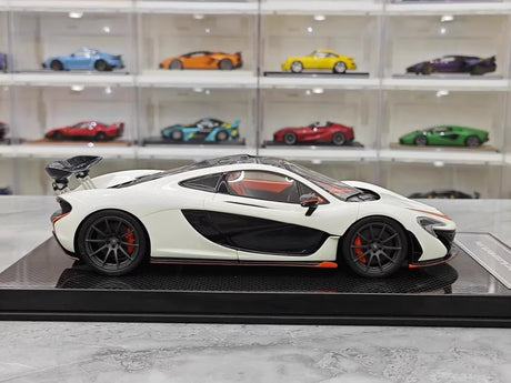 [Dino Model] 1:18 McLaren 2013 P1 White & Orange Model Car Resin