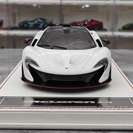 [Dino Model] 1:18 McLaren 2013 P1 White & Red Model Car Resin