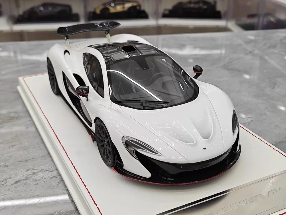 [Dino modello] 1:18 McLaren 2013 P1 bianco & rosso modellino di auto resina
