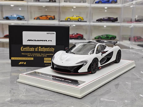 [Dino Model] 1:18 McLaren 2013 P1 White & Red Model Car Resin