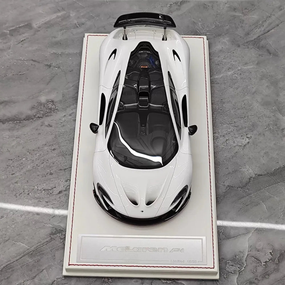 [Dino modello] 1:18 McLaren 2013 P1 bianco & rosso modellino di auto resina