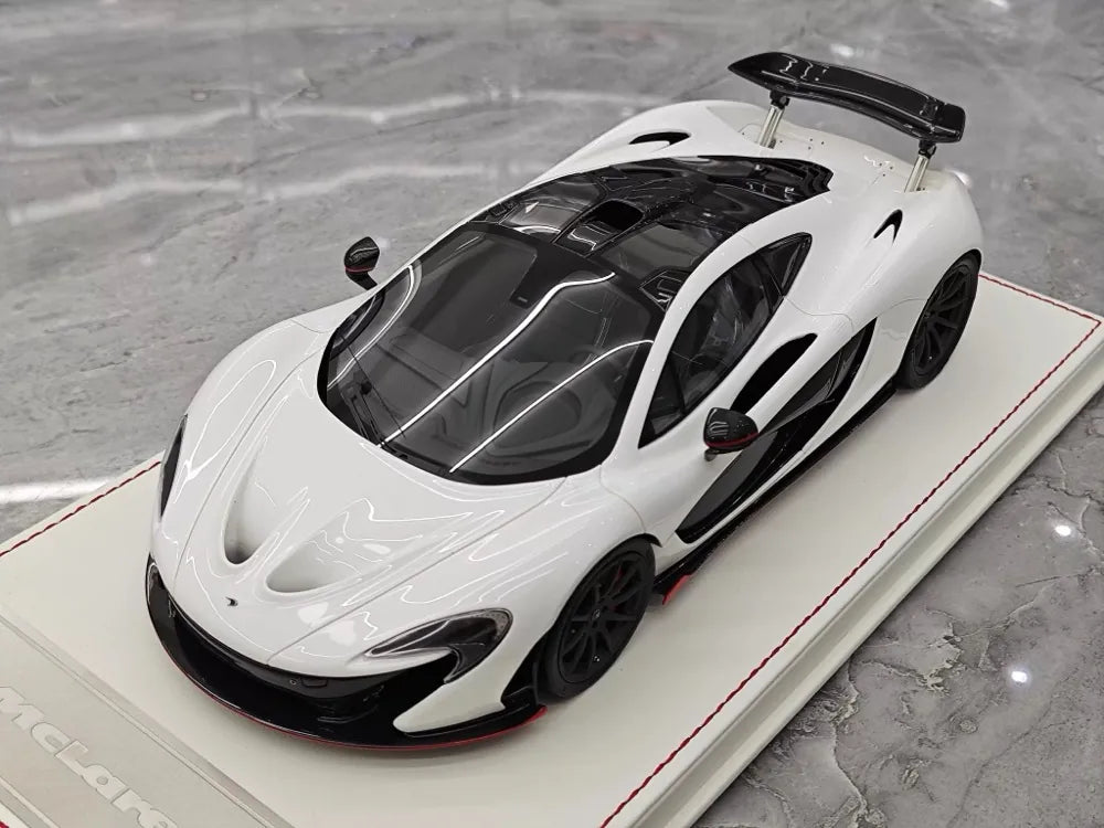 [Dino modello] 1:18 McLaren 2013 P1 bianco & rosso modellino di auto resina