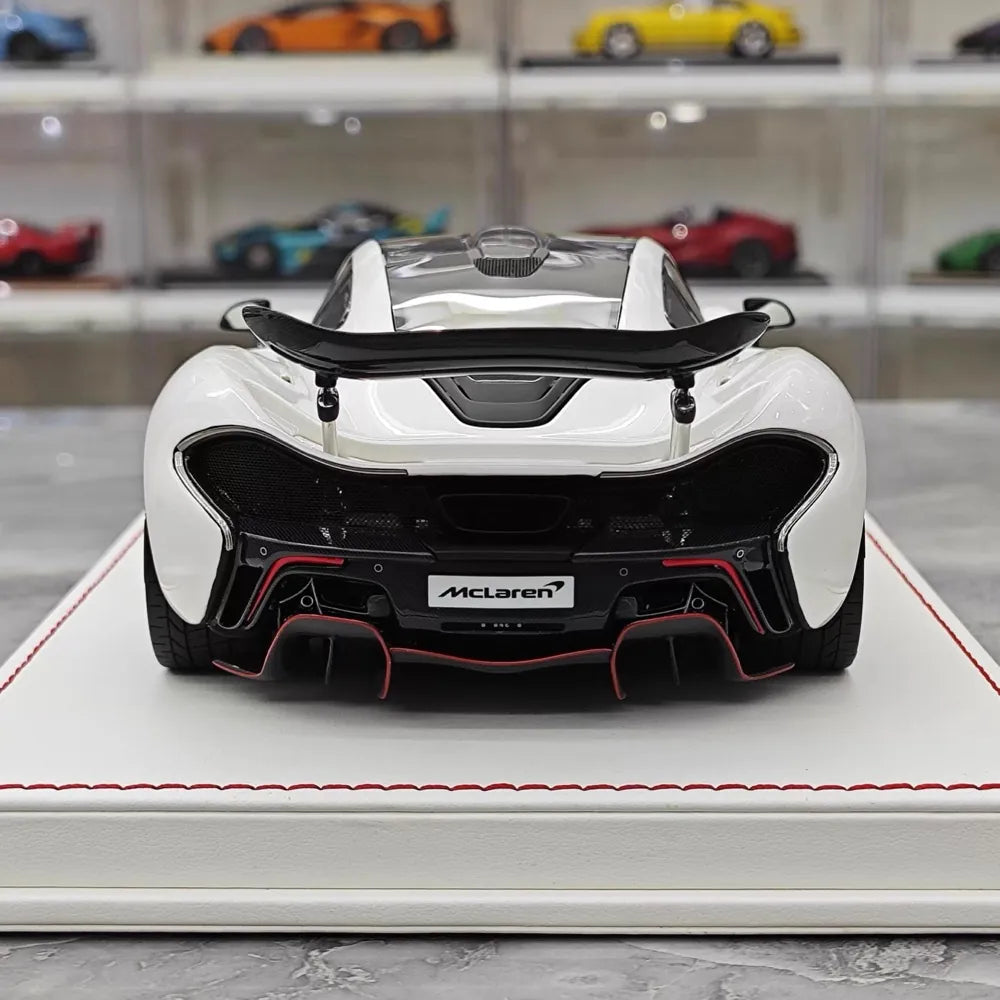 [Dino modello] 1:18 McLaren 2013 P1 bianco & rosso modellino di auto resina