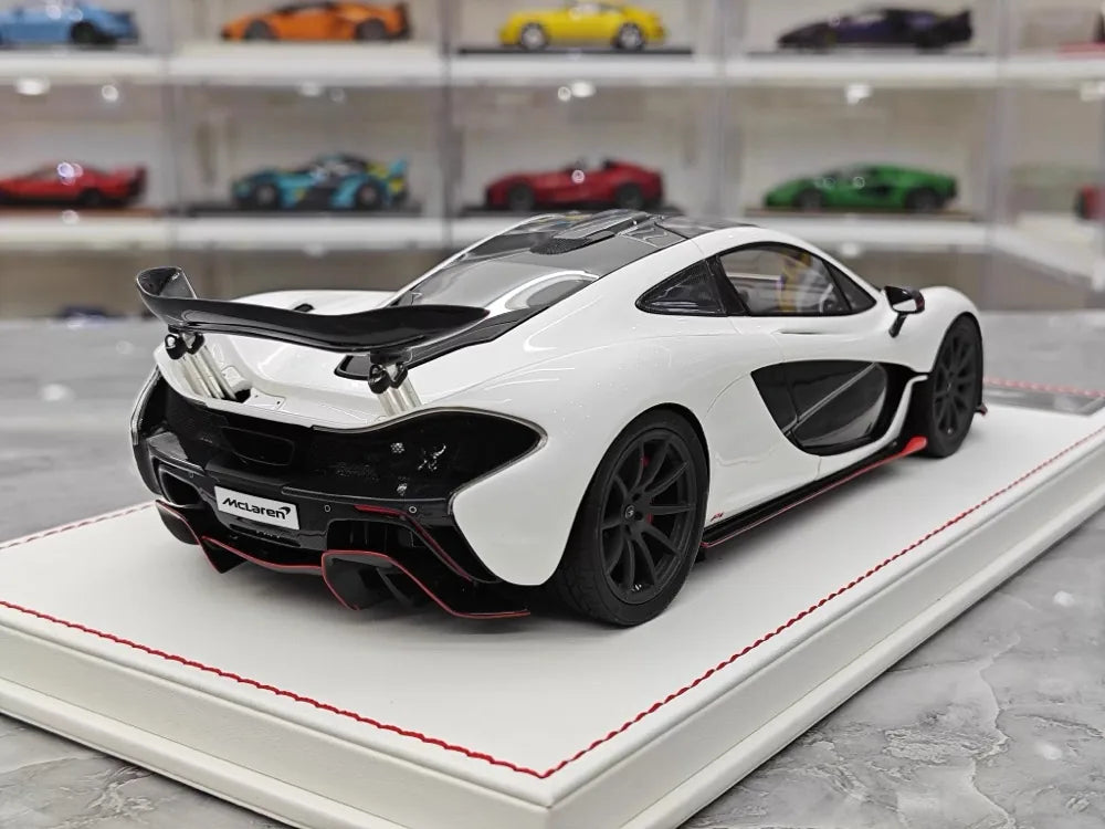 [Dino Model] 1:18 McLaren 2013 P1 White & Red Model Car Resin
