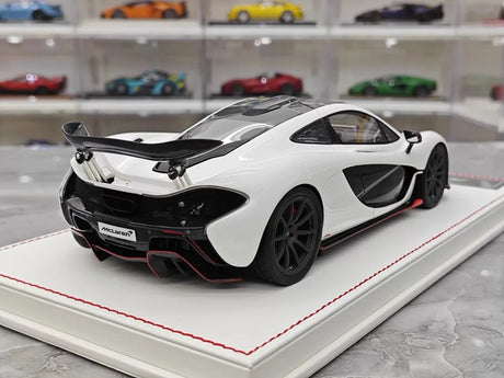 [Dino Model] 1:18 McLaren 2013 P1 White & Red Model Car Resin
