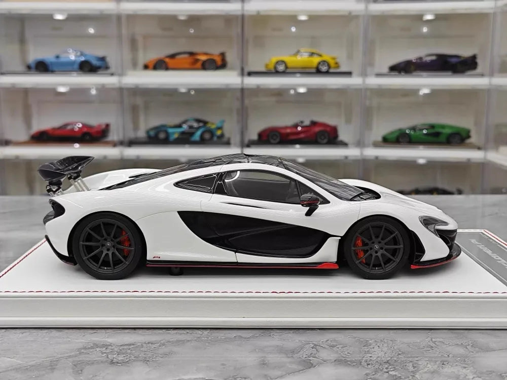 [Dino modello] 1:18 McLaren 2013 P1 bianco & rosso modellino di auto resina
