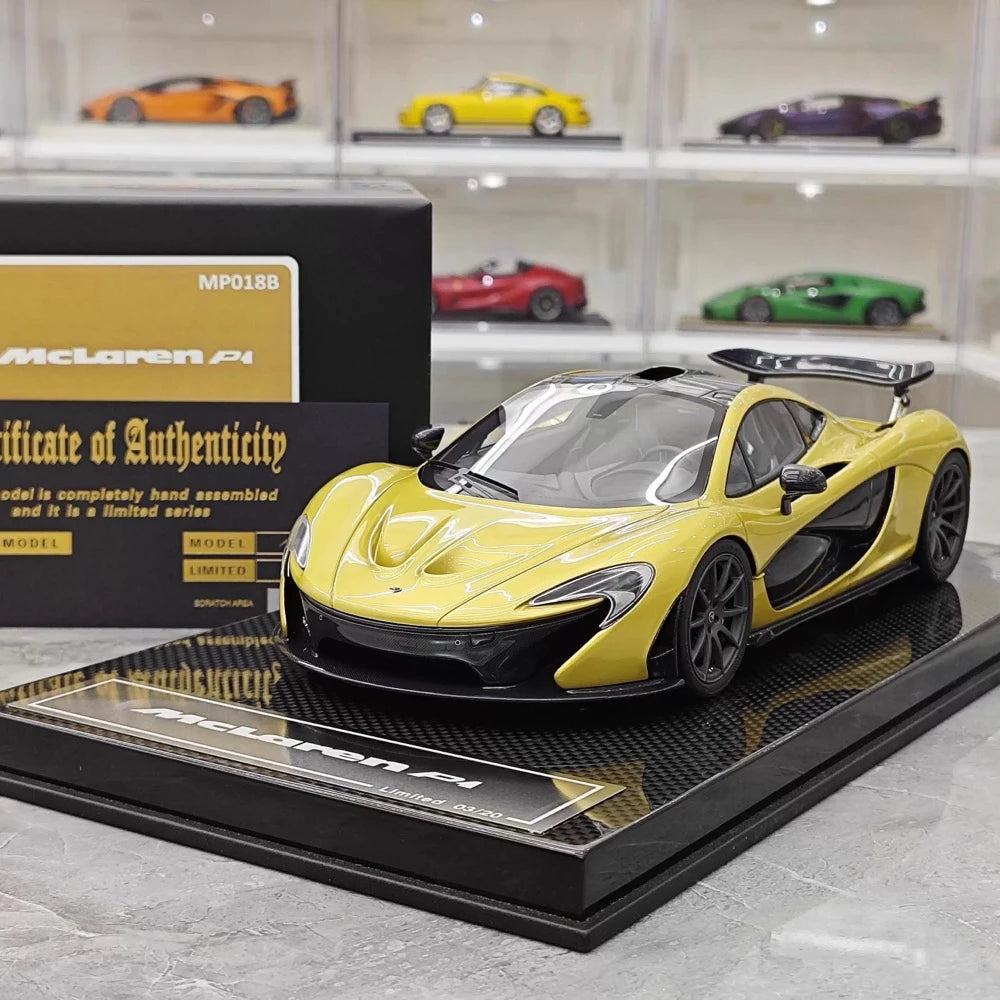 [Dino modello] 1:18 McLaren 2013 P1 giallo modellino di auto resina