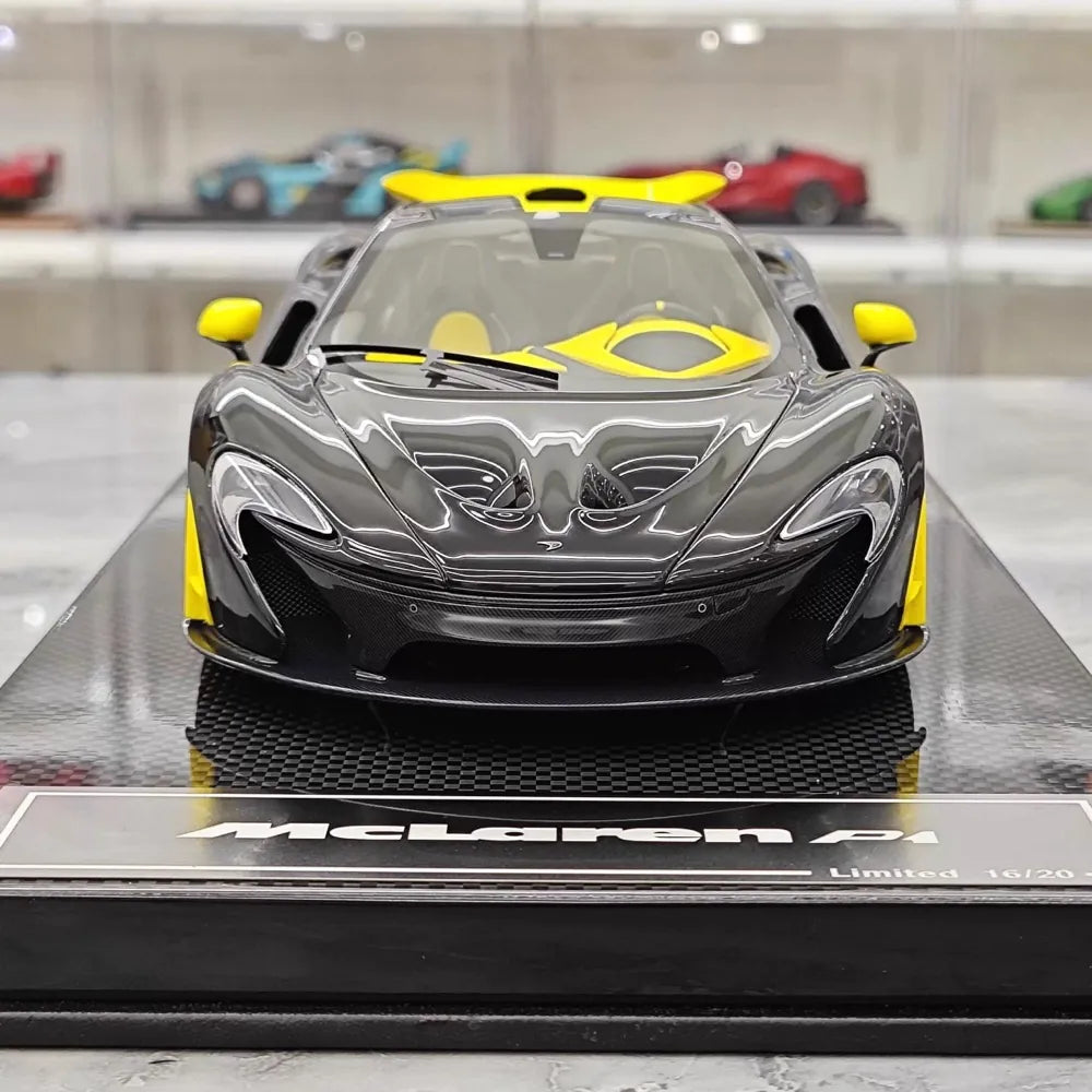 [Dino Model] 1:18 McLaren 2013 P1 noir & jaune voiture miniature Resin