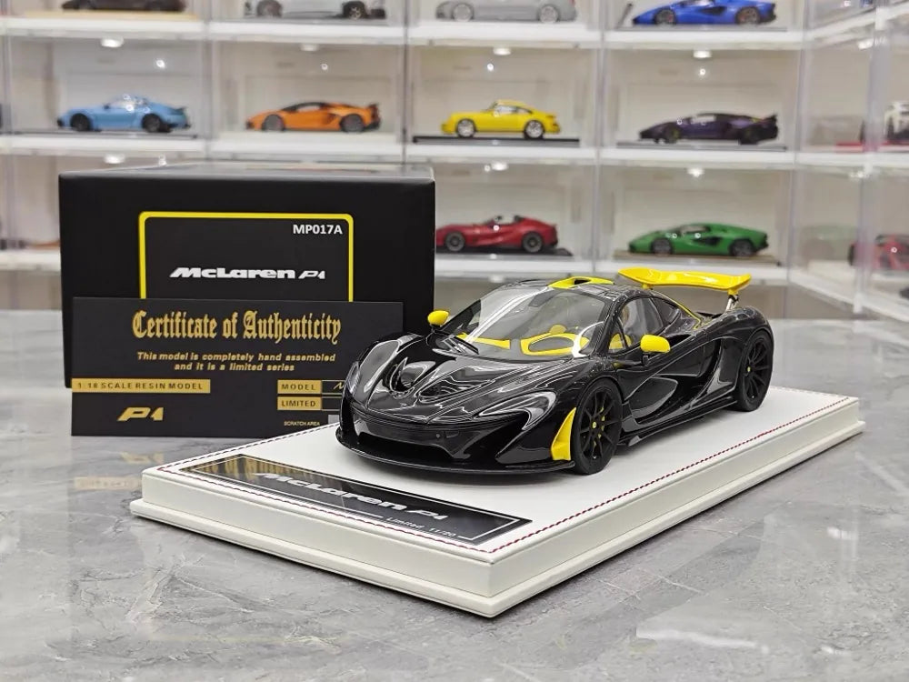 [Dino Model] 1:18 McLaren 2013 P1 Black & Yellow Model Car Resin