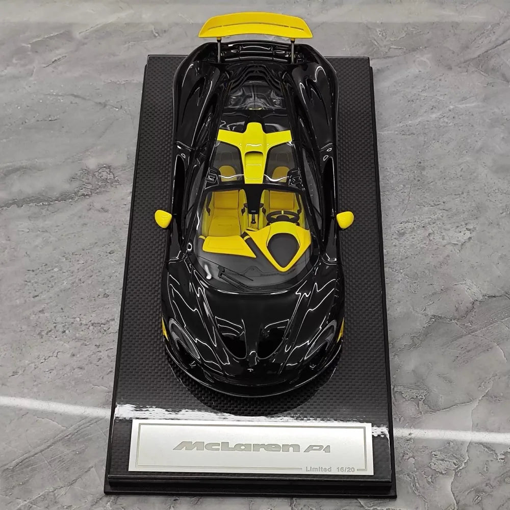 [Dino Model] 1:18 McLaren 2013 P1 noir & jaune voiture miniature Resin