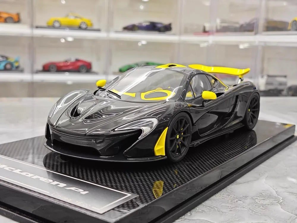 [Dino Model] 1:18 McLaren 2013 P1 noir & jaune voiture miniature Resin