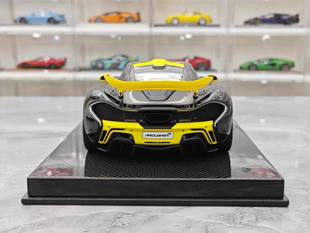 [Dino Model] 1:18 McLaren 2013 P1 noir & jaune voiture miniature Resin
