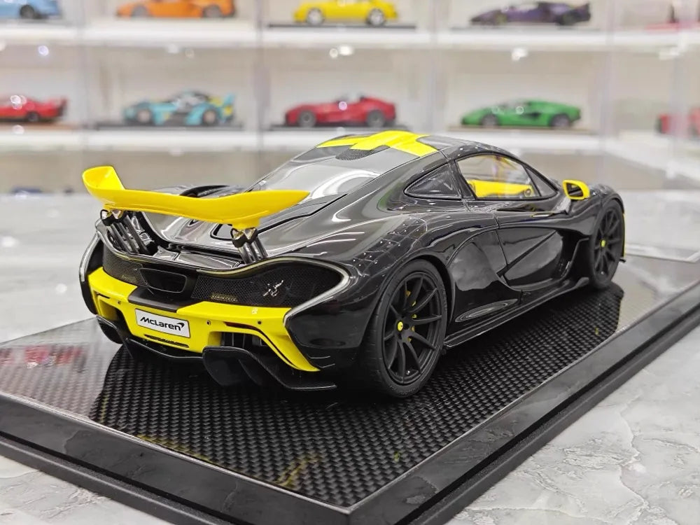 [Dino Model] 1:18 McLaren 2013 P1 noir & jaune voiture miniature Resin