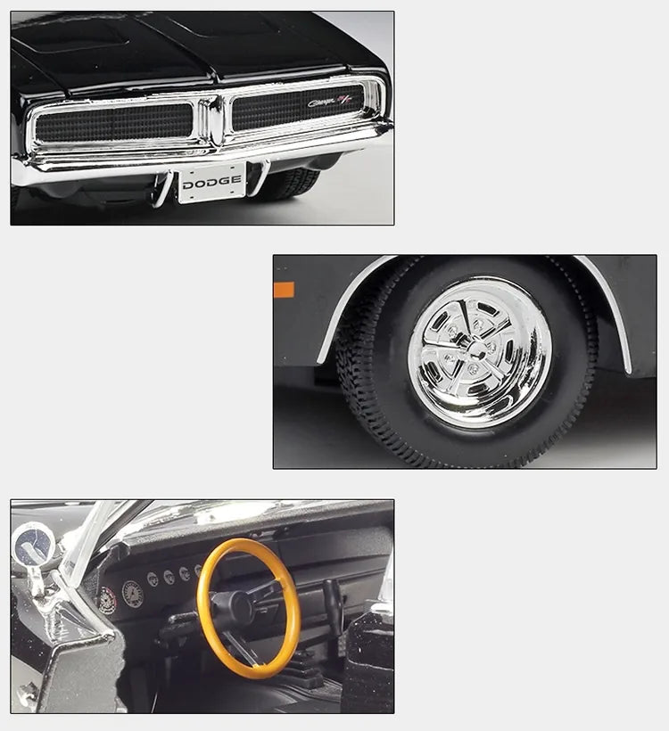 [Maisto] 1:18 Dodge 1969 Charger RT Model Car Die-Cast