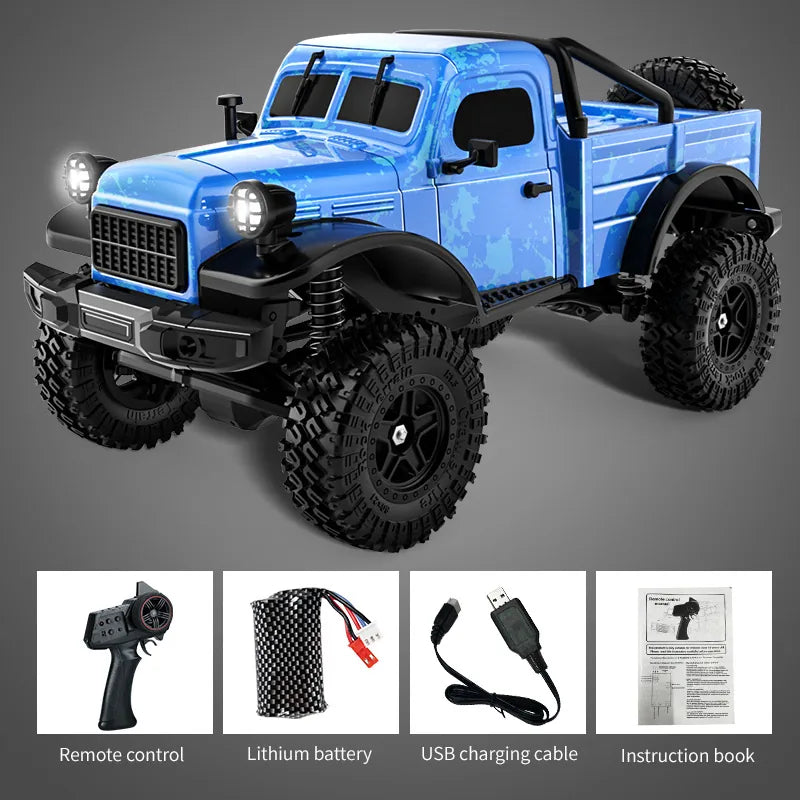 1:18 RC Climbing Truck – Dodge Power Wagon Military Off-Road Truck Model RC Car