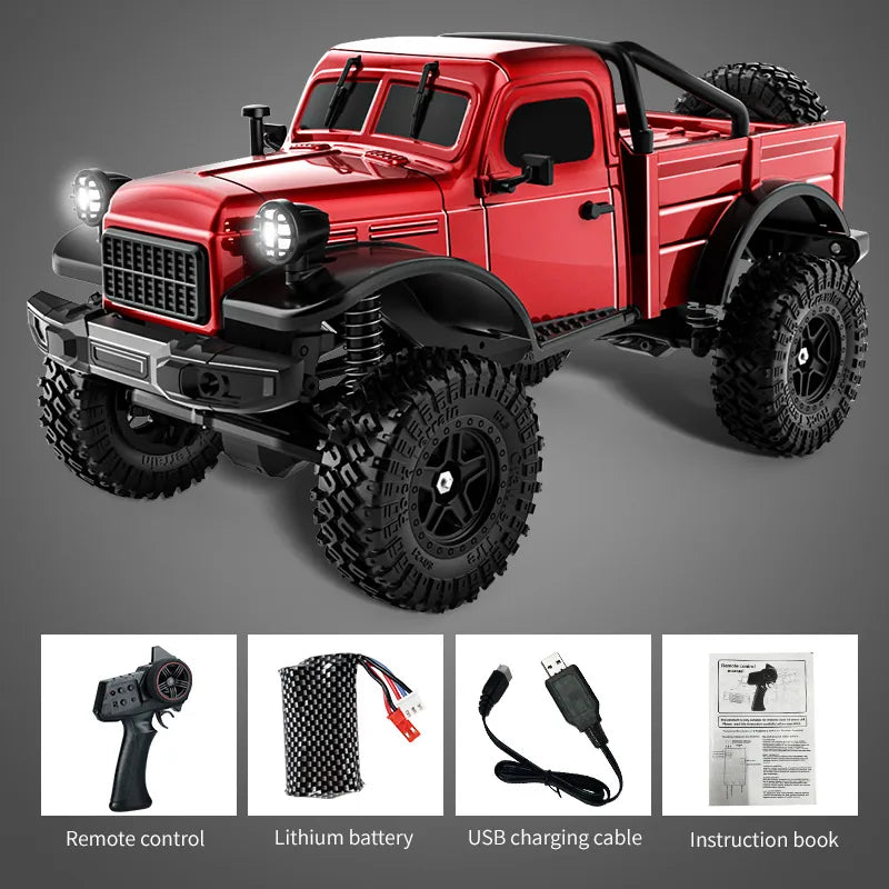 1:18 RC Climbing Truck – Dodge Power Wagon Military Off-Road Truck Model RC Car