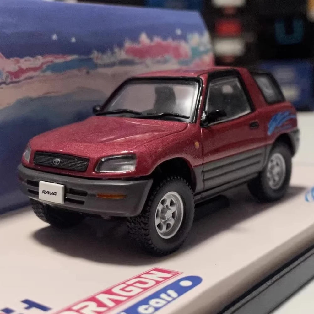 [Dragon] 1:43 Toyota 1994 RAV4 2-Door Red Model Car Die-Cast