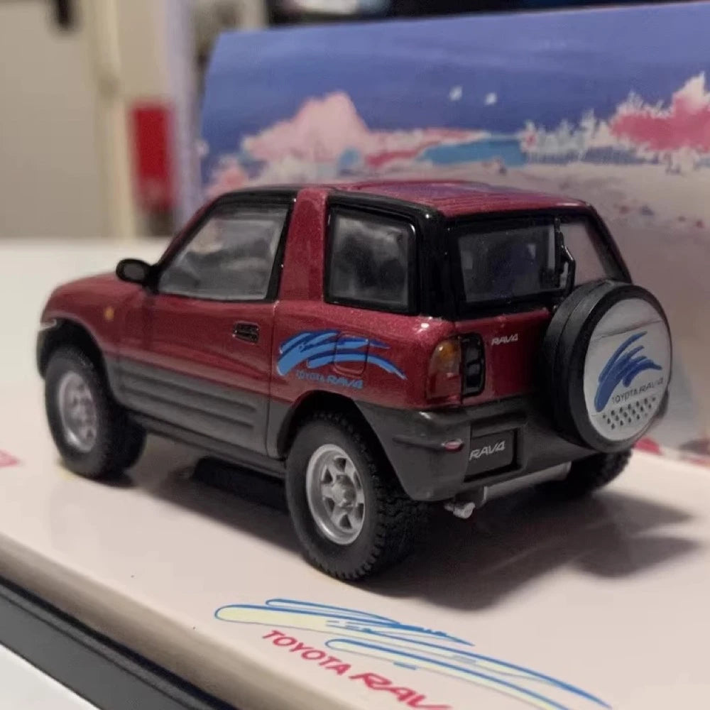 [Dragon] 1:43 Toyota 1994 RAV4 2-Door Red Model Car Die-Cast