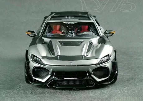[DreamWalkers] 1:18 Ferrari 2024 Purosangue Mansory Matte Silver Model Car Resin