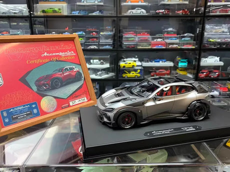 [DreamWalkers] 1:18 Ferrari 2024 Purosangue Mansory Matte Silver Model Car Resin