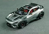 [DreamWalkers] 1:18 Ferrari 2024 Purosangue Mansory Matte Silver Model Car Resin