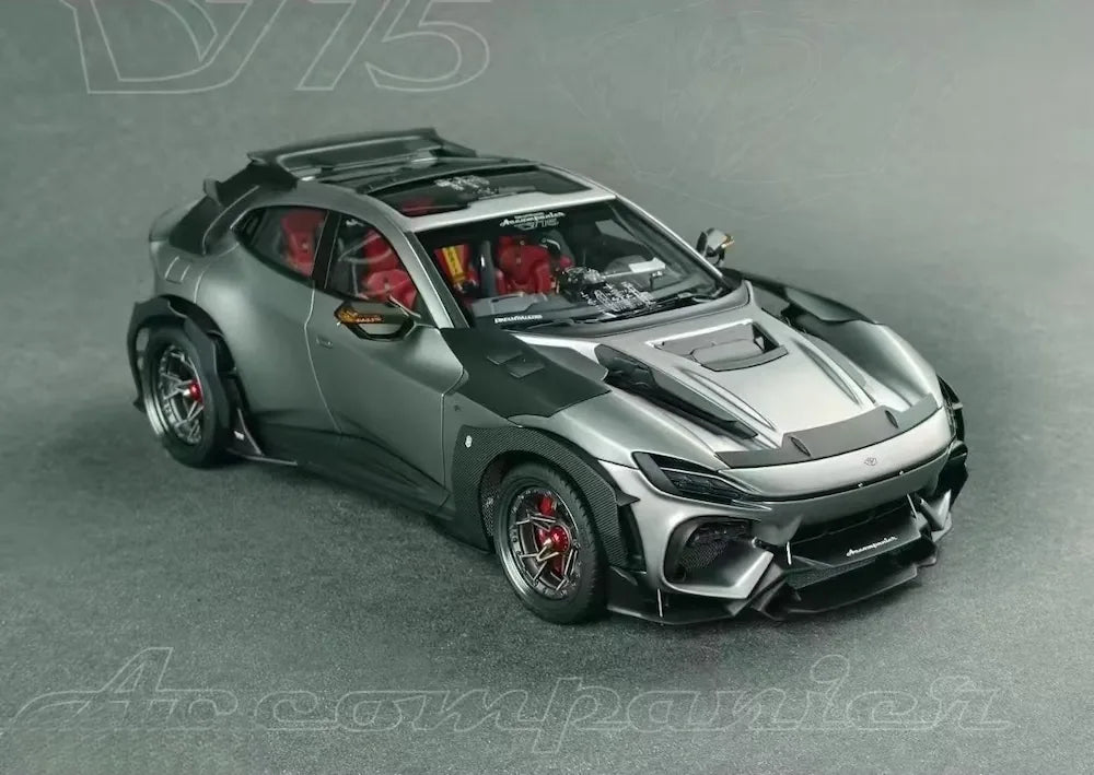 [DreamWalkers] 1:18 Ferrari 2024 Purosangue Mansory Matte Silver Model Car Resin