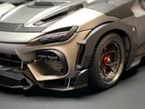 [DreamWalkers] 1:18 Ferrari 2024 Purosangue Mansory Matte Silver Model Car Resin
