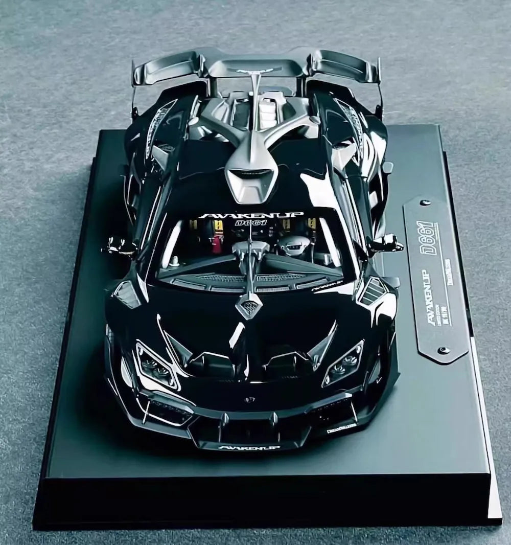 [DreamWalkers] 1:18 Lamborghini 2020 Huracan D661 Glossy Black Model Car Resin