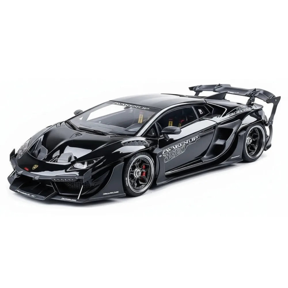 [DreamWalkers] 1:18 Lamborghini 2020 Huracan D661 Glossy Black Model Car Resin
