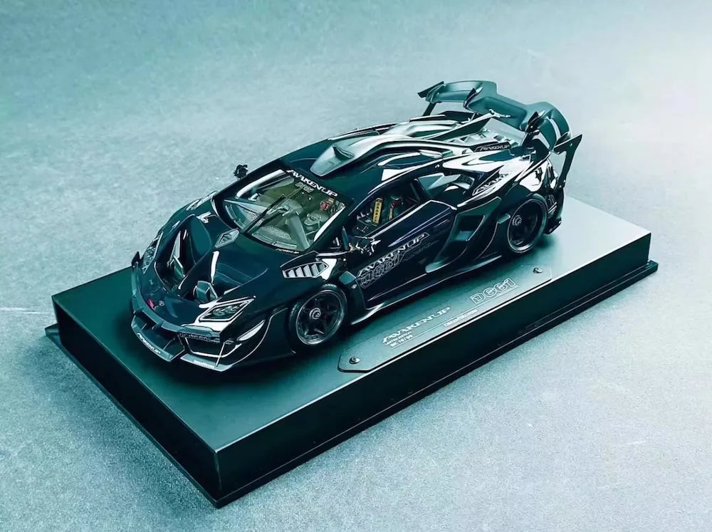 [DreamWalkers] 1:18 Lamborghini 2020 Huracan D661 Glossy Black Model Car Resin