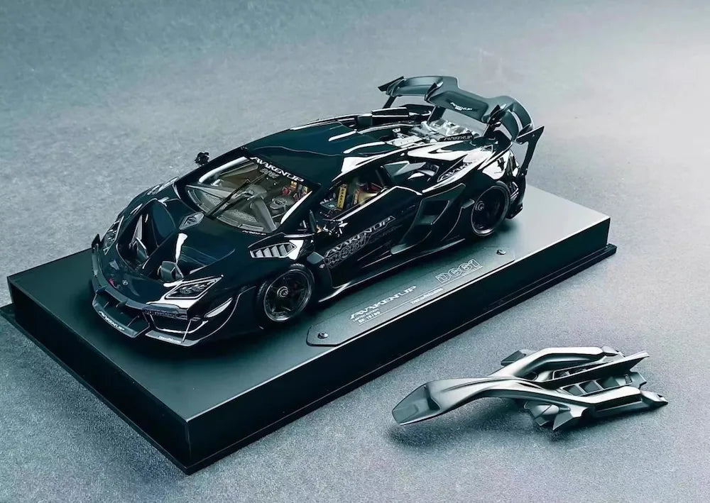 [DreamWalkers] 1:18 Lamborghini 2020 Huracan D661 Glossy Black Model Car Resin