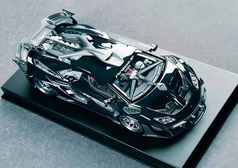 [DreamWalkers] 1:18 Lamborghini 2020 Huracan D661 Glossy Black Model Car Resin