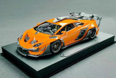 [DreamWalkers] 1:18 Lamborghini 2020 Huracan D661 Glossy Orange Model Car Resin