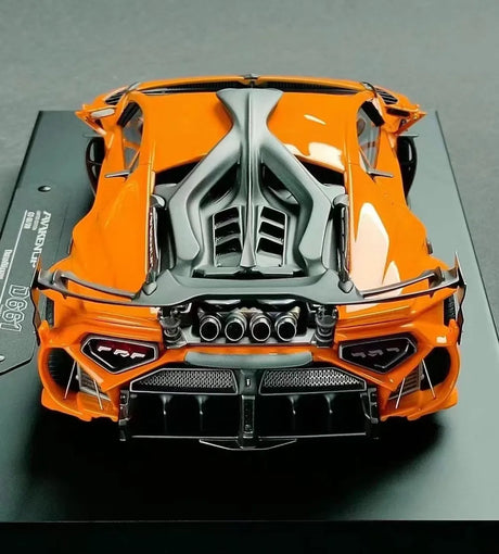 [DreamWalkers] 1:18 Lamborghini 2020 Huracan D661 Glossy Orange Model Car Resin